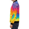 Tie Dye Pattern Print Men's Bomber Jacket-grizzshop