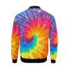 Tie Dye Pattern Print Men's Bomber Jacket-grizzshop