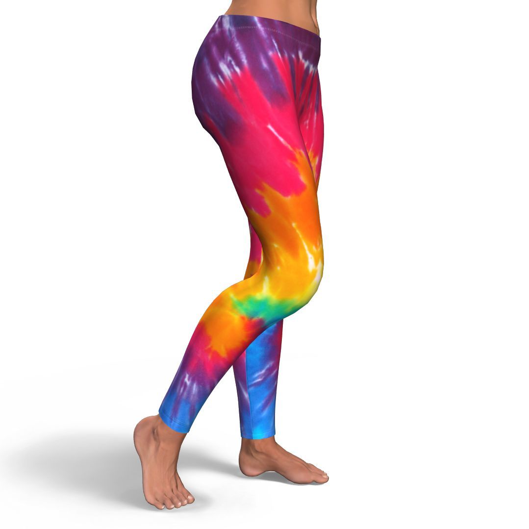 Tie Dye Pattern Print Pattern Women Leggings-grizzshop