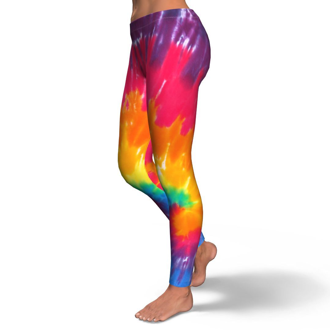 Tie Dye Pattern Print Pattern Women Leggings-grizzshop