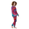 Tie Dye Pattern Print Women's Pajamas-grizzshop