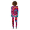 Tie Dye Pattern Print Women's Pajamas-grizzshop