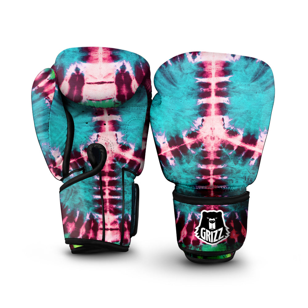 Tie Dye Peace Sign Print Boxing Gloves-grizzshop