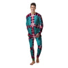 Tie Dye Peace Sign Print Men's Pajamas-grizzshop