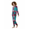 Tie Dye Peace Sign Print Women's Pajamas-grizzshop