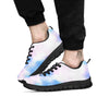 Tie Dye Pink And Teal Print Black Sneaker-grizzshop