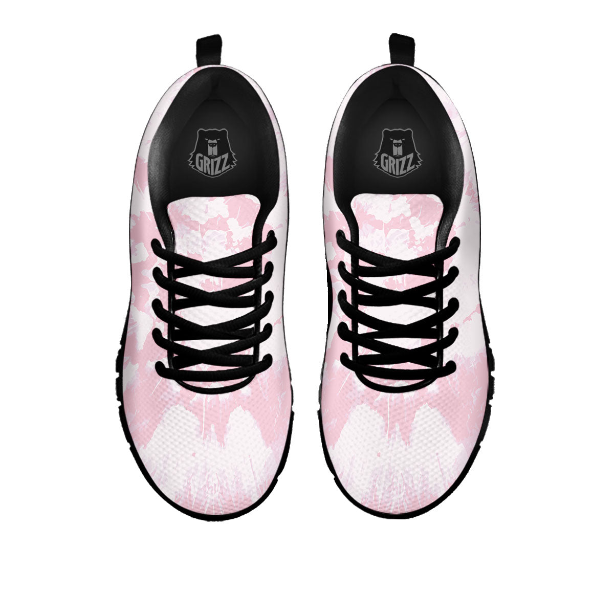 Tie Dye Pink Print Black Sneaker-grizzshop