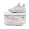 Tie Dye Pink Print White Athletic Shoes-grizzshop