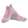 Tie Dye Pink Shibori Print White Athletic Shoes-grizzshop