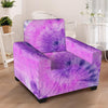 Tie Dye Purple Armchair Cover-grizzshop