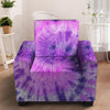 Tie Dye Purple Armchair Cover-grizzshop