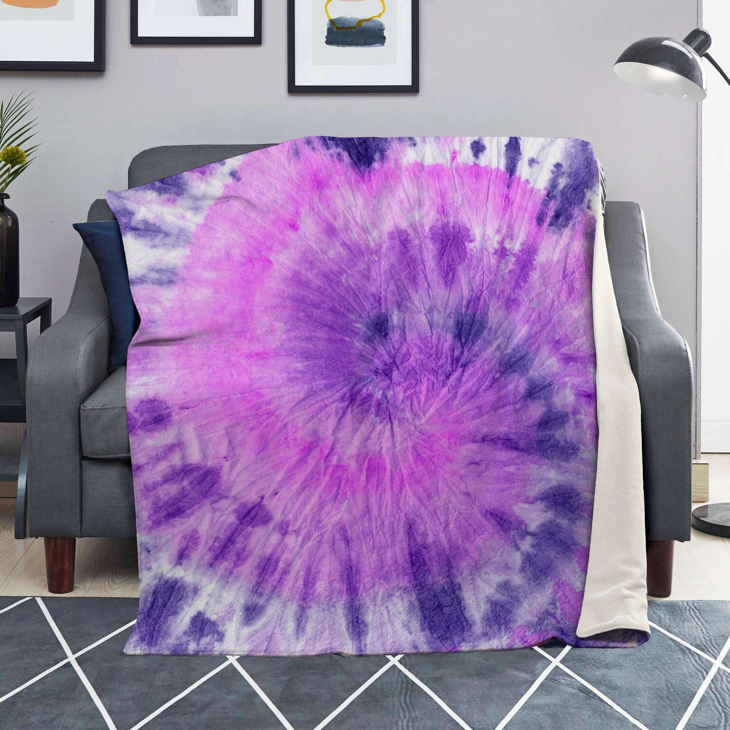 Tie Dye Purple Blanket-grizzshop