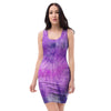 Tie Dye Purple Bodycon Dress-grizzshop