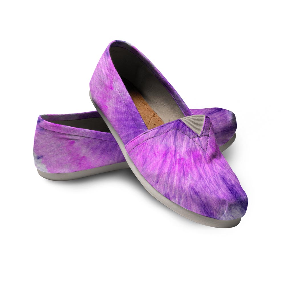 Tie Dye Purple Canvas Shoes-grizzshop