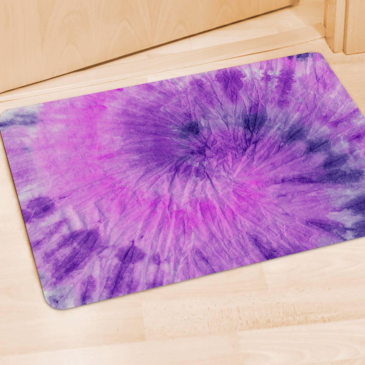 Tie Dye Purple Door Mat-grizzshop