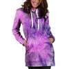 Tie Dye Purple Hoodie Dress-grizzshop