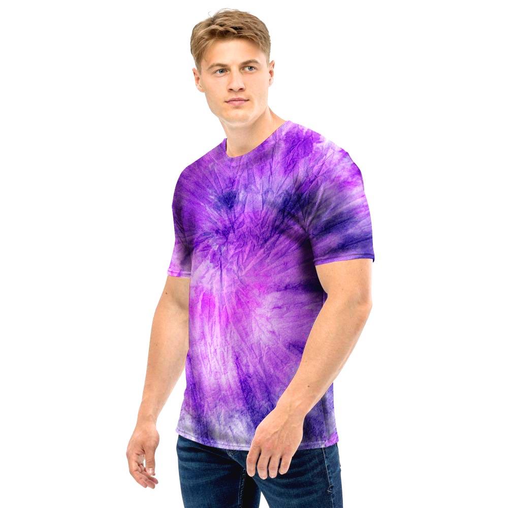 Tie Dye Purple Men T Shirt-grizzshop