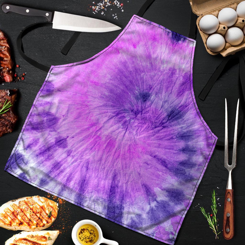 Tie Dye Purple Men's Apron-grizzshop