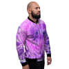 Tie Dye Purple Men's Bomber Jacket-grizzshop