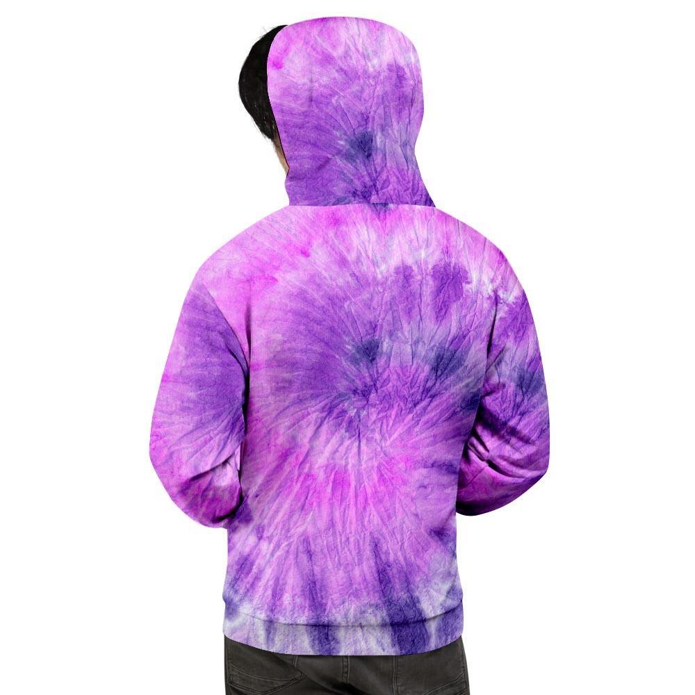 Tie Dye Purple Men's Hoodie-grizzshop