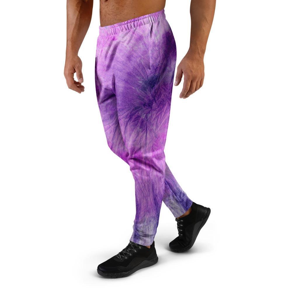Tie Dye Purple Men's Joggers-grizzshop