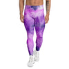 Tie Dye Purple Men's Leggings-grizzshop