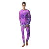 Tie Dye Purple Men's Pajamas-grizzshop