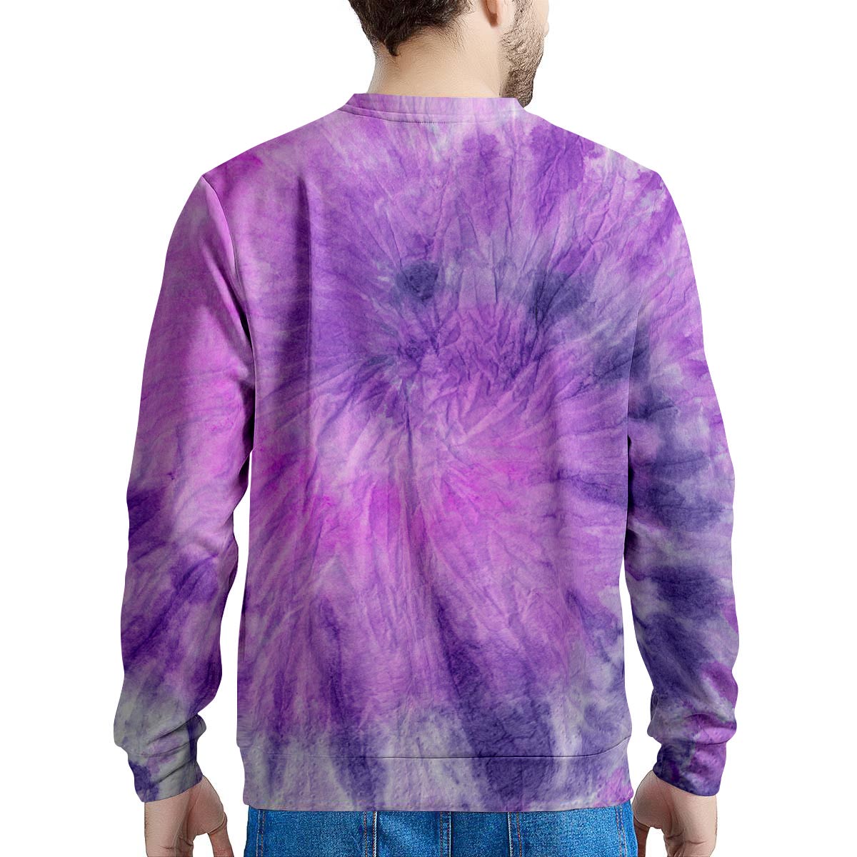 Tie Dye Purple Men's Sweatshirt-grizzshop