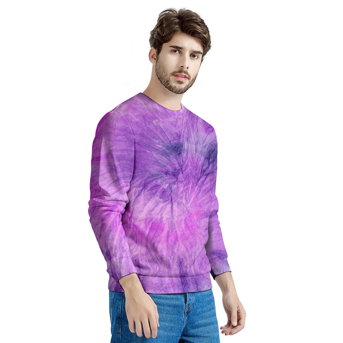 Tie Dye Purple Men's Sweatshirt-grizzshop