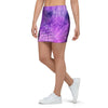 Tie Dye Purple Mini Skirt-grizzshop