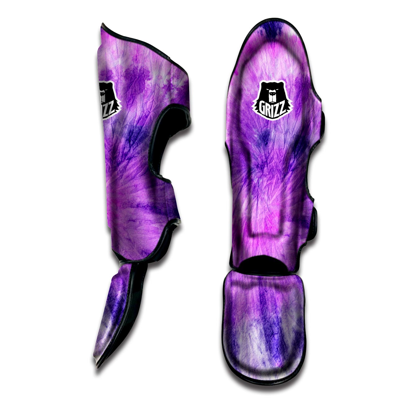 Tie Dye Purple Muay Thai Shin Guard-grizzshop