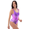 Tie Dye Purple One Piece Swimsuite-grizzshop