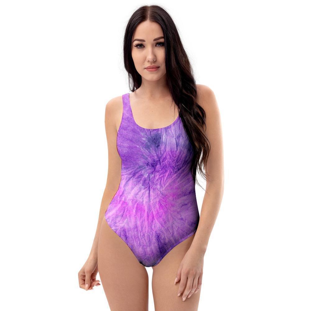 Tie Dye Purple One Piece Swimsuite-grizzshop