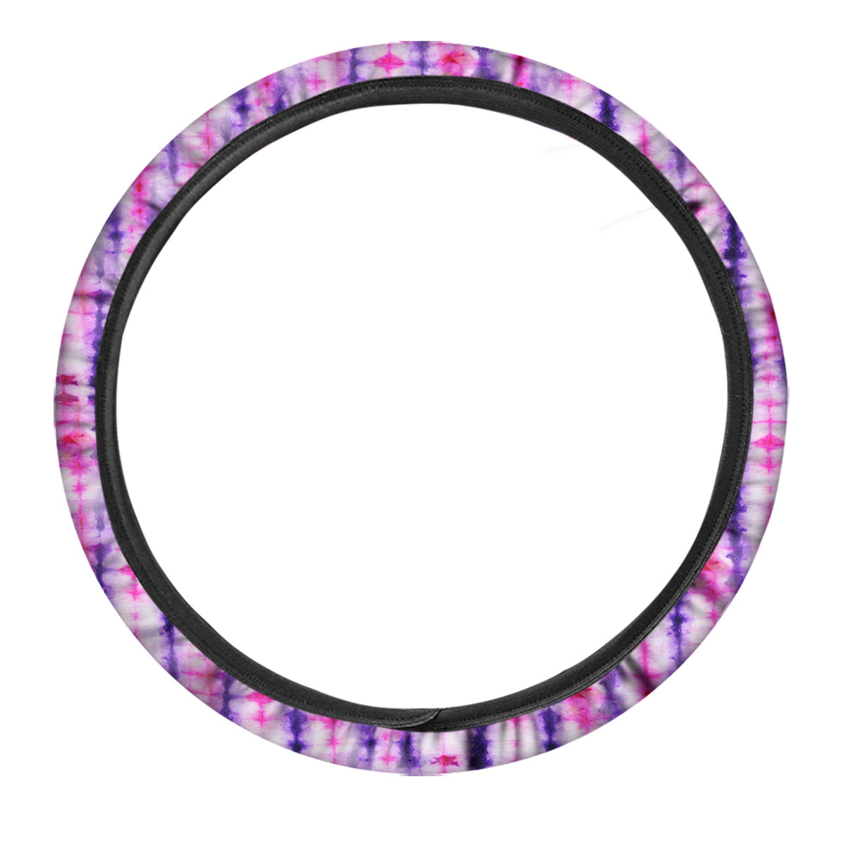 Tie Dye Purple Pink Print Pattern Car Steering Wheel Cover-grizzshop