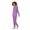 Tie Dye Purple Pink Print Pattern Women's Pajamas-grizzshop