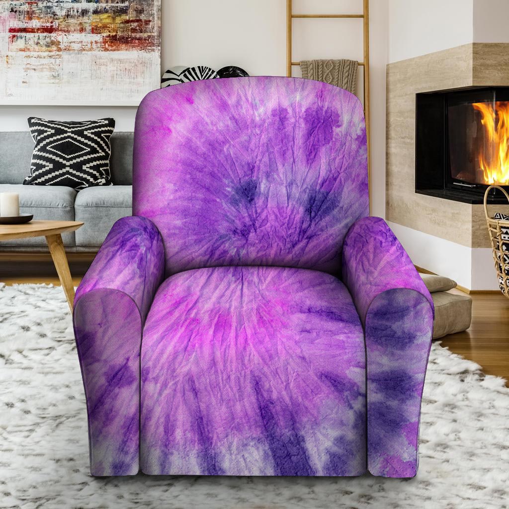 Tie Dye Purple Recliner Cover-grizzshop