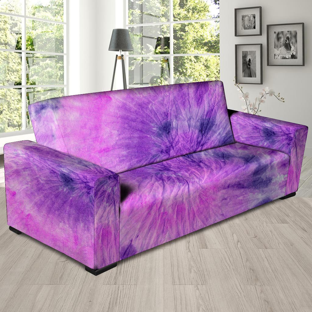 Tie Dye Purple Sofa Cover-grizzshop