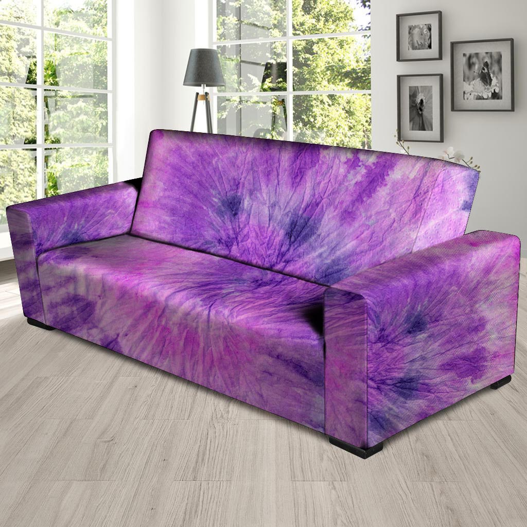 Tie Dye Purple Sofa Cover-grizzshop