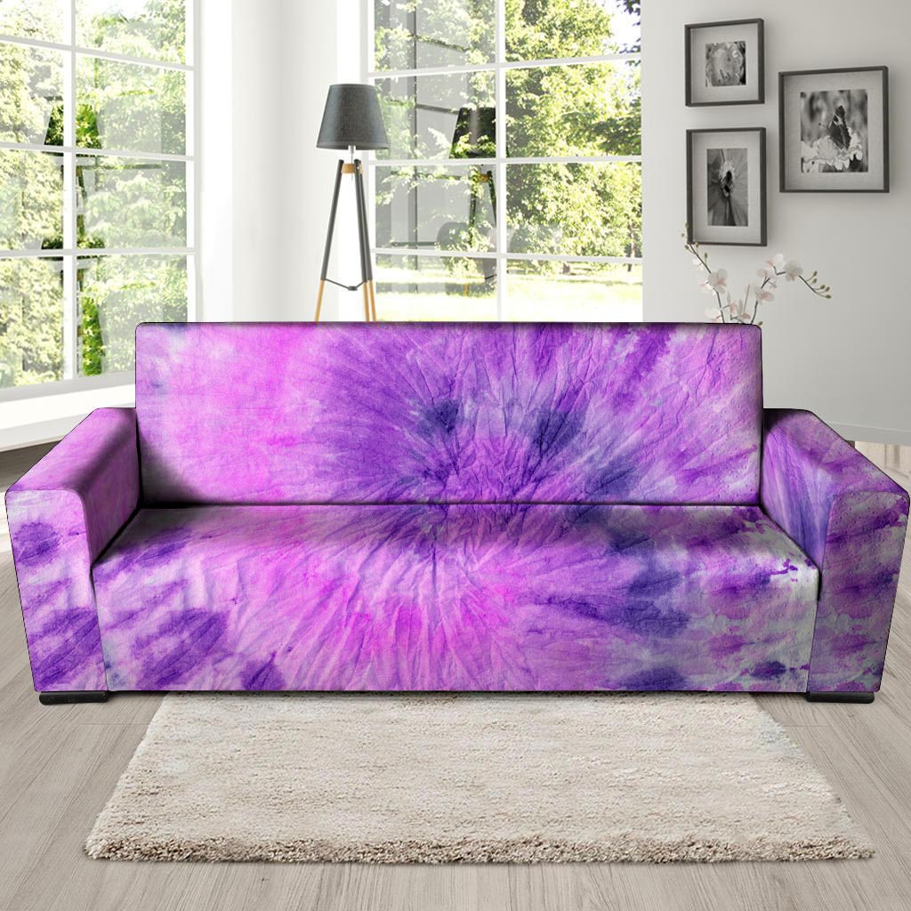 Tie Dye Purple Sofa Cover-grizzshop