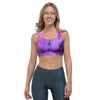 Tie Dye Purple Sports Bra-grizzshop