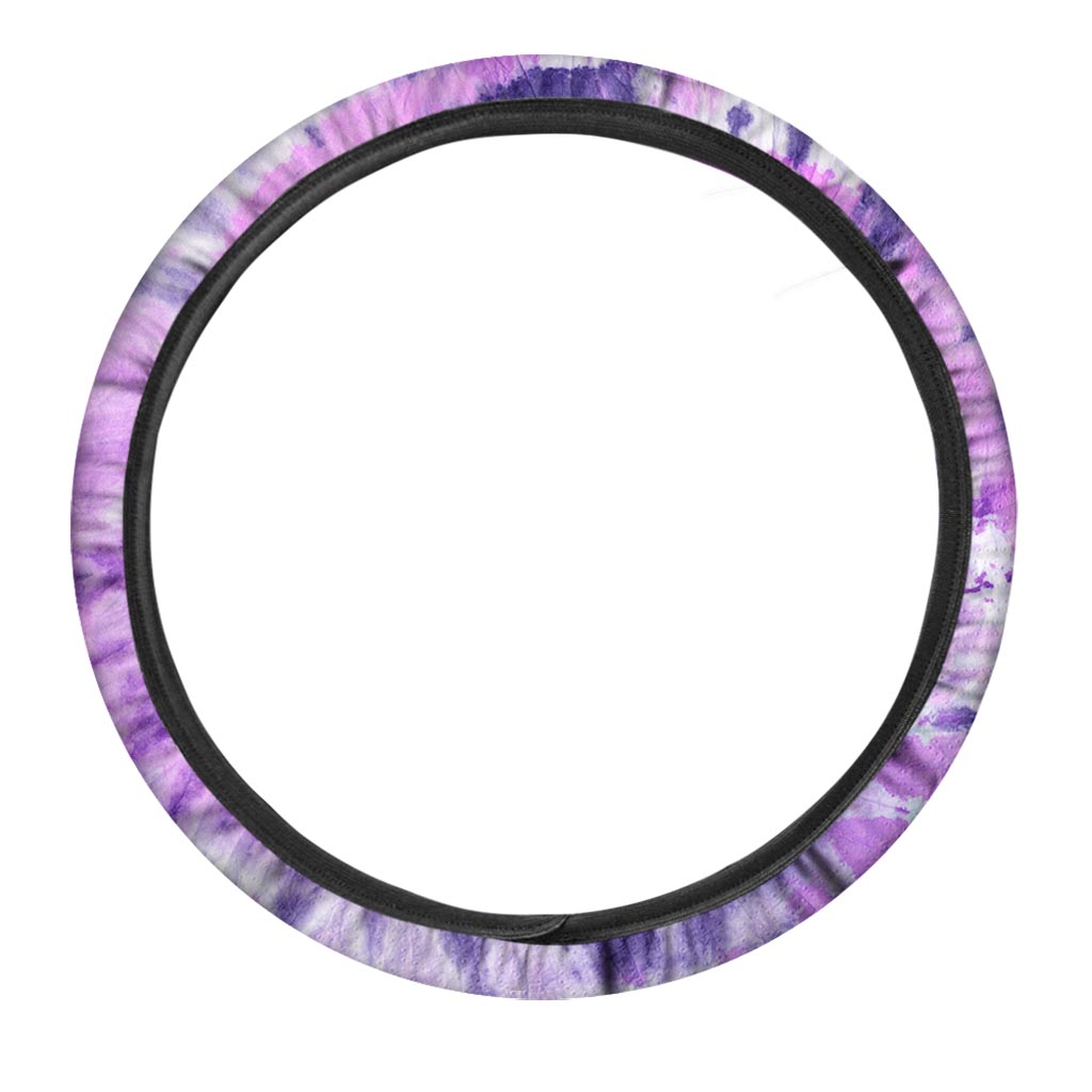 Tie Dye Purple Steering Wheel Cover-grizzshop