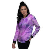 Tie Dye Purple Women's Bomber Jacket-grizzshop