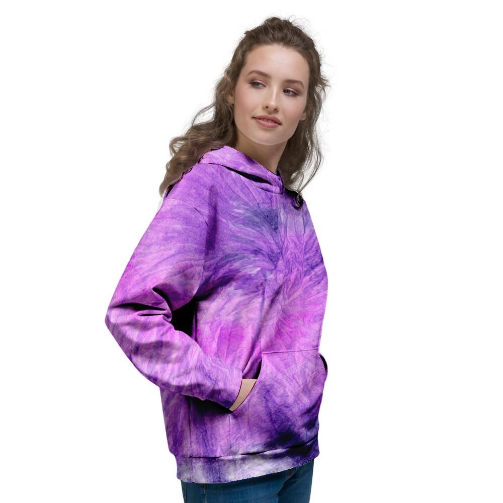 Tie Dye Purple Women's Hoodie-grizzshop