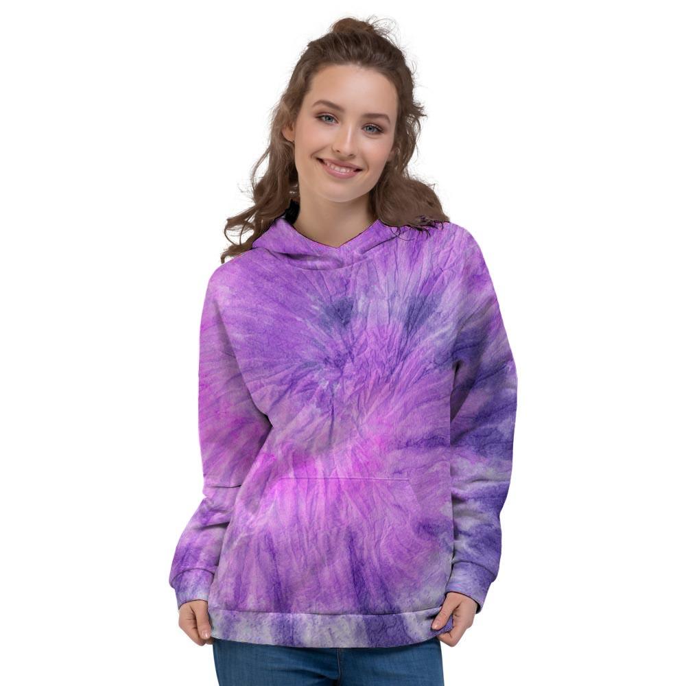 Tie Dye Purple Women's Hoodie-grizzshop