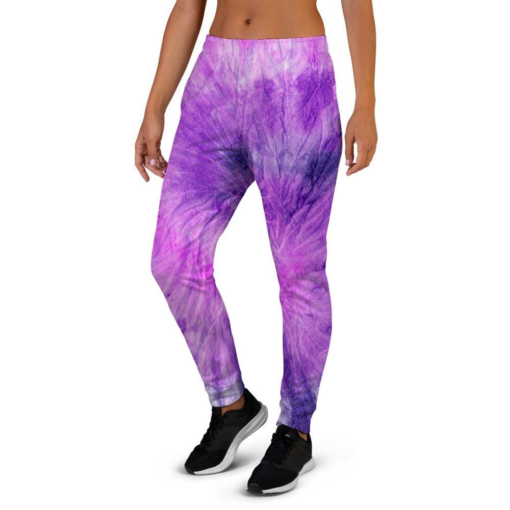 Tie Dye Purple Women's Joggers-grizzshop