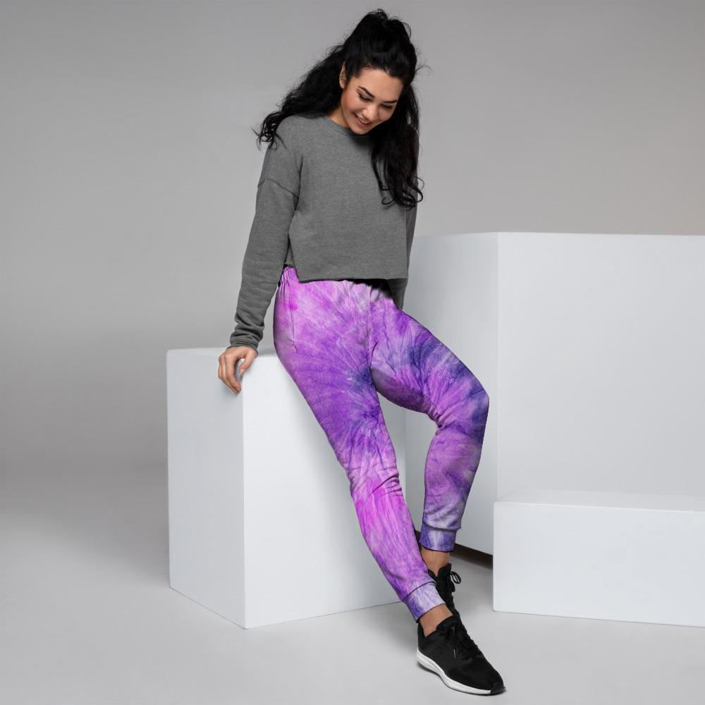 Tie Dye Purple Women's Joggers-grizzshop