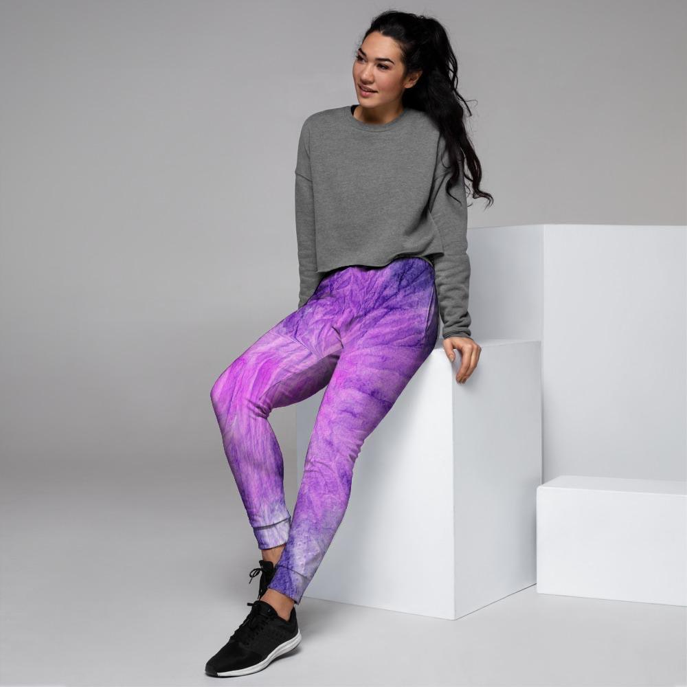 Tie Dye Purple Women's Joggers-grizzshop