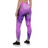 Tie Dye Purple Women's Leggings-grizzshop