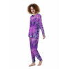 Tie Dye Purple Women's Pajamas-grizzshop