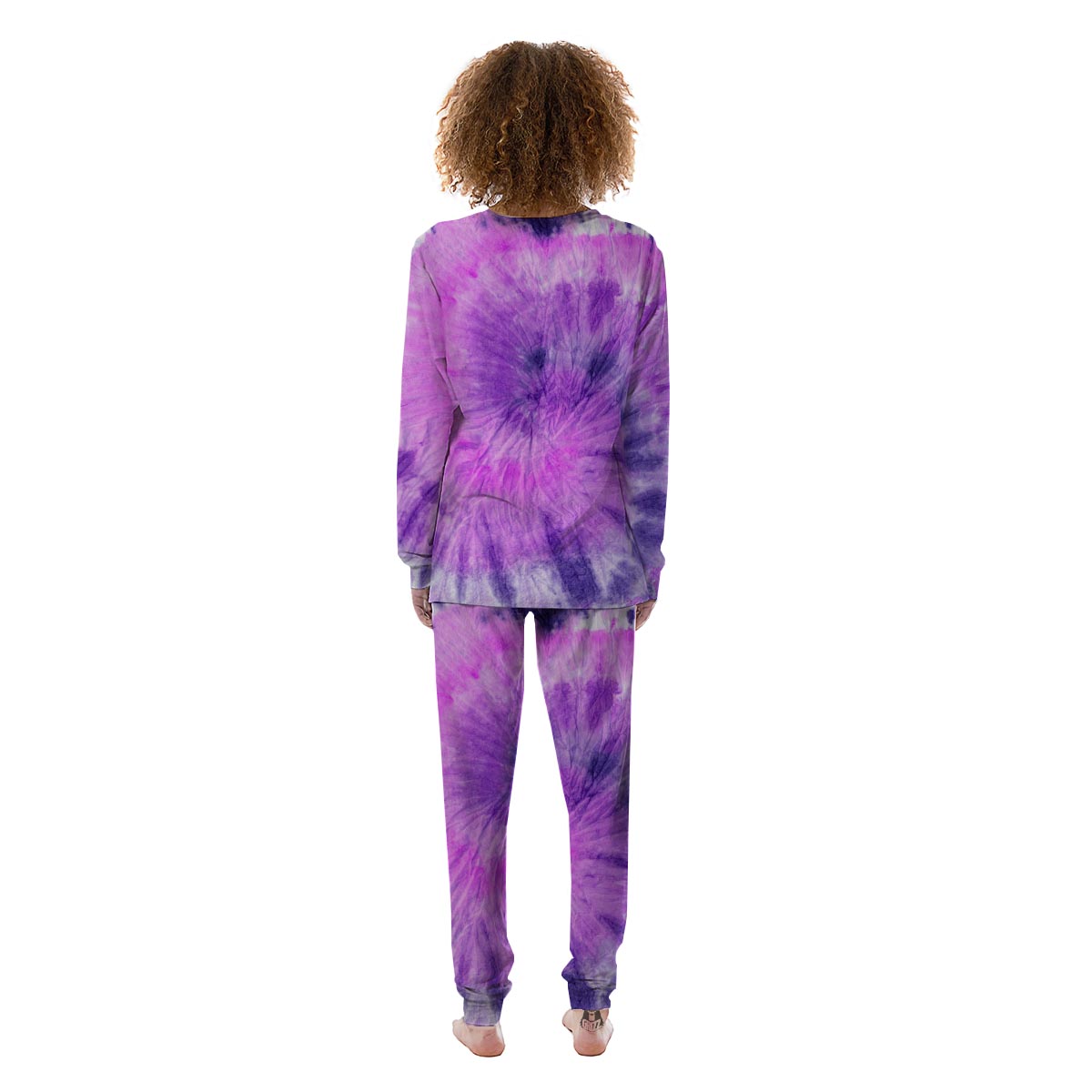 Tie Dye Purple Women's Pajamas-grizzshop